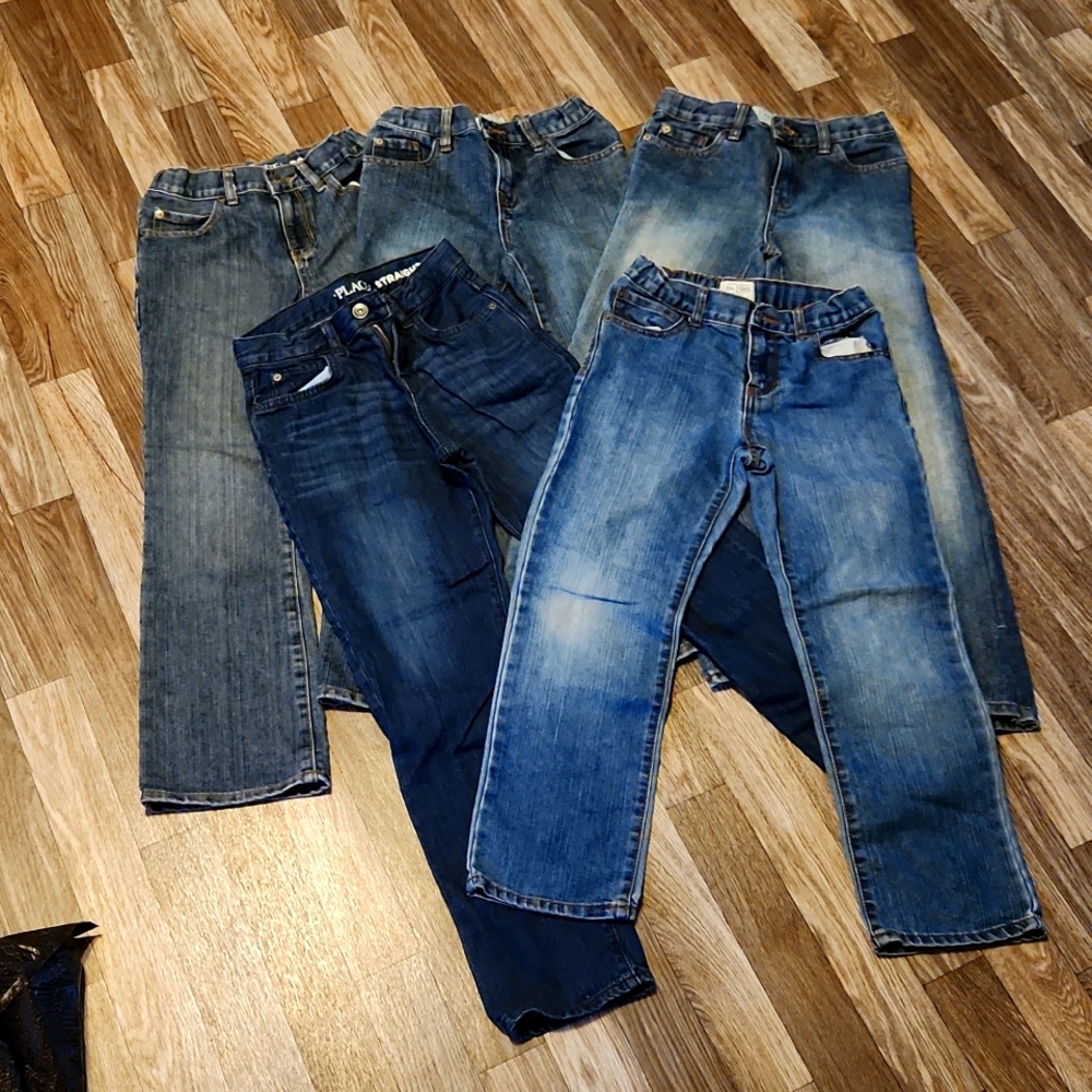 5 pairs of boys jeans